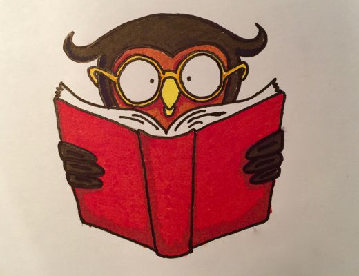 Reading Owl Easy Beginner Drawings