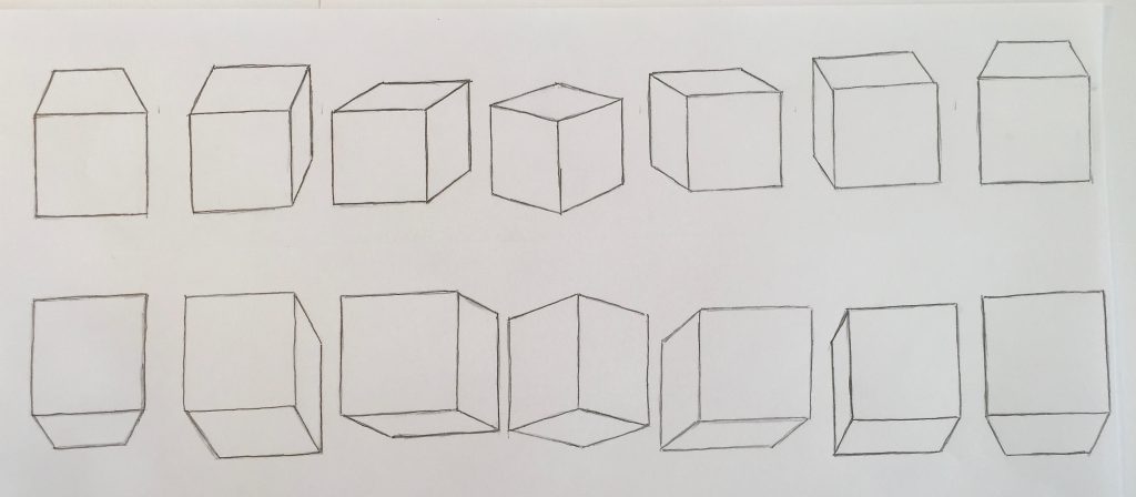 Drawing boxes.  The Drawing Journey