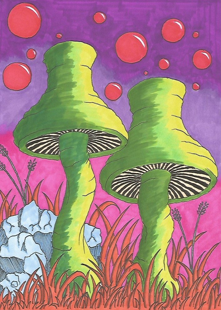 Space Fungus - Partly Coloured 2