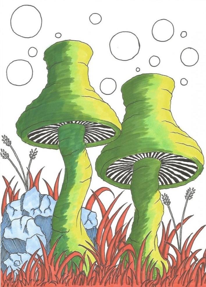 Space Fungus - Partly coloured