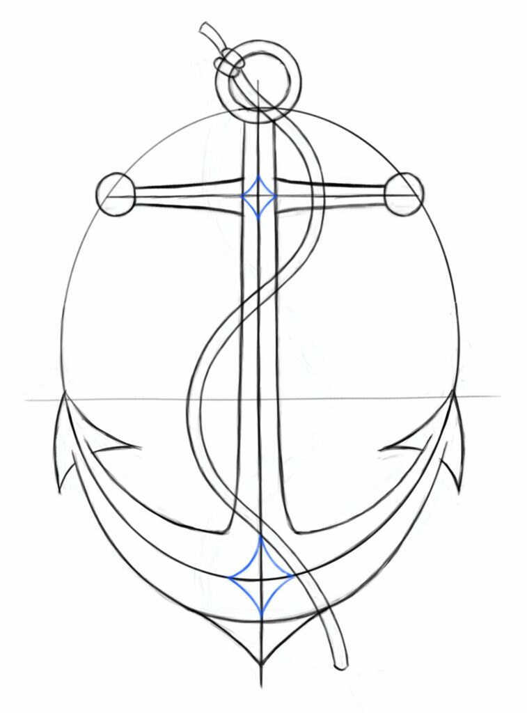How To Draw An Anchor – Step By Step | The Drawing Journey